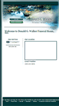 Mobile Screenshot of donaldwalkerfuneralhome.com